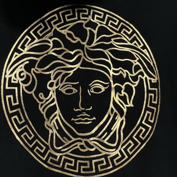 Authentic Versace Medusa Print Fleece Pullover Hoodie - Picture 6 of 8